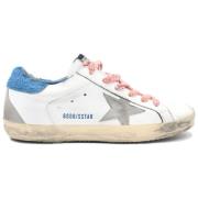 Golden Goose Superstar White Sky Blue Sneakers White, Dam