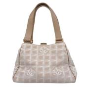 Chanel Vintage Pre-owned Tyg totevskor Beige, Dam