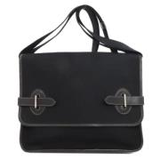 Hermès Vintage Pre-owned Canvas axelremsvskor Black, Dam