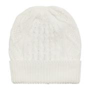 American Dreams Vit Bomull Beanie Tillverkad i Italien White, Dam