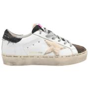 Golden Goose Leopard Shearling Sneakers Svart/Guld White, Dam