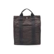 Hermès Vintage Pre-owned Canvas ryggsckar Gray, Dam