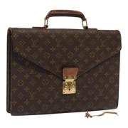 Louis Vuitton Vintage Pre-owned Canvas portfljer Brown, Dam