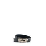 Hermès Vintage Pre-owned Laeder armband Black, Dam