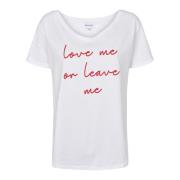 American Dreams Love Me or Leave Me T-shirt White, Dam