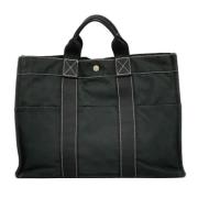 Hermès Vintage Pre-owned Canvas handvskor Black, Dam