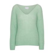 American Dreams Mintgrön Batikinspirerad Pullover Green, Dam