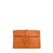 Hermès Vintage Pre-owned Laeder kuvertvskor Brown, Dam