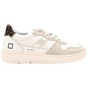 D.a.t.e. Vintage Court Sneakers i Ivory White, Dam