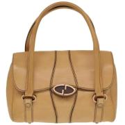 Gucci Vintage Pre-owned Laeder handvskor Beige, Dam