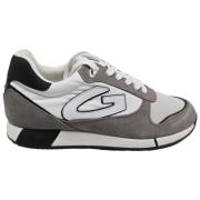 Alberto Guardiani Sneakers Fresno Suede Nylon Taupe White Multicolor, ...