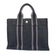 Hermès Vintage Pre-owned Canvas handvskor Black, Dam