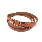 Hermès Vintage Pre-owned Laeder halsband Brown, Dam