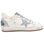 Golden Goose Vita Glittriga Stjärnsneakers White, Dam