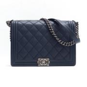 Chanel Vintage Pre-owned Laeder chanel-vskor Blue, Dam