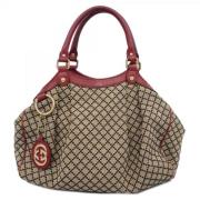 Gucci Vintage Pre-owned Canvas gucci-vskor Beige, Dam