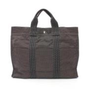 Hermès Vintage Pre-owned Canvas handvskor Gray, Dam