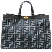 Fendi Vintage Pre-owned Canvas handvskor Black, Dam