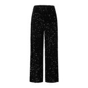 RUE de Femme Elena Byxor med Glittrande Paljetter Black, Dam