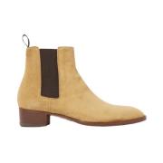 Scarosso Lyxig Suede Chelsea Boot Beige, Herr