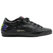 Golden Goose Svart Glitter Superstar Sneakers Black, Herr