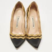 Manolo Blahnik Pre-owned Pre-owned Satin klackskor Black, Dam