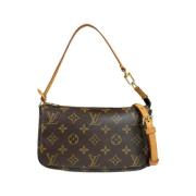 Louis Vuitton Vintage Pre-owned Canvas kuvertvskor Brown, Dam