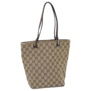 Gucci Vintage Pre-owned Canvas gucci-vskor Beige, Dam