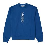 Kenzo Logo Crewneck Sweater Blue, Herr