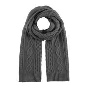 American Dreams Grafit Bomullsscarf Tillverkad i Italien Gray, Dam