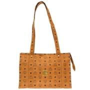 MCM Pre-owned Pre-owned Canvas axelremsvskor Brown, Dam