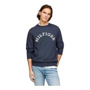 Tommy Hilfiger Bågformad Htr Sweatshirt Desert Sky Blue, Herr