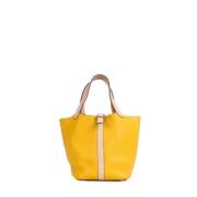 Hermès Vintage Pre-owned Laeder handvskor Yellow, Dam