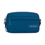 Piquadro Blå RFID-skyddad Liten Crossbody-väska Blue, Dam