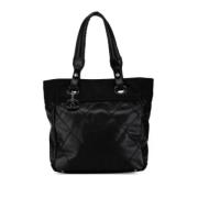 Chanel Vintage Pre-owned Canvas chanel-vskor Black, Dam