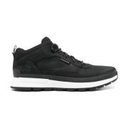 Timberland Svarta Sneakers Snörskor Läderskor Black, Herr