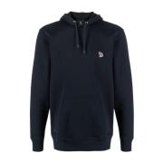 Paul Smith Blå Hoodie med Logopatch Blue, Herr