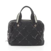 Chanel Vintage Pre-owned Nylon chanel-vskor Black, Dam