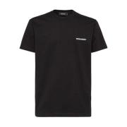 Dsquared2 Grafiskt Tryck Crew Neck T-shirts Black, Herr