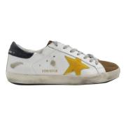 Golden Goose Vit Gul Superstar Sneakers White, Herr