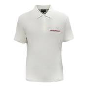 Emporio Armani Polo t-shirt med logotyp tryck White, Herr