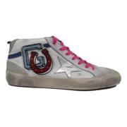 Golden Goose Vit Fantasy Rosa Mid Star Sneakers Multicolor, Herr