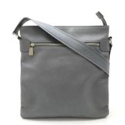 Louis Vuitton Vintage Pre-owned Laeder axelremsvskor Gray, Dam