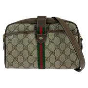 Gucci Vintage Pre-owned Canvas crossbodyvskor Beige, Dam