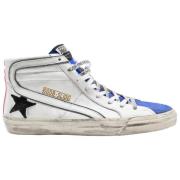 Golden Goose Vit Blå Röd Francy Sneakers White, Herr