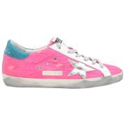 Golden Goose Fuchsia Fluo Superstar Sneakers Pink, Dam