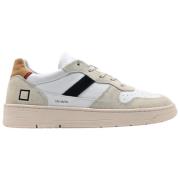 D.a.t.e. Vintage Court Sneakers Vit Beige Multicolor, Herr