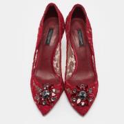 Dolce & Gabbana Pre-owned Pre-owned Spets klackskor Red, Dam