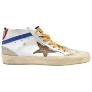 Golden Goose Leopard Klassiska Sneakers Vit/Blå/Röd Multicolor, Dam