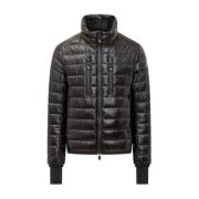 Moncler Svart Vadderad Jacka med AquaGuard Dragkedja Black, Herr